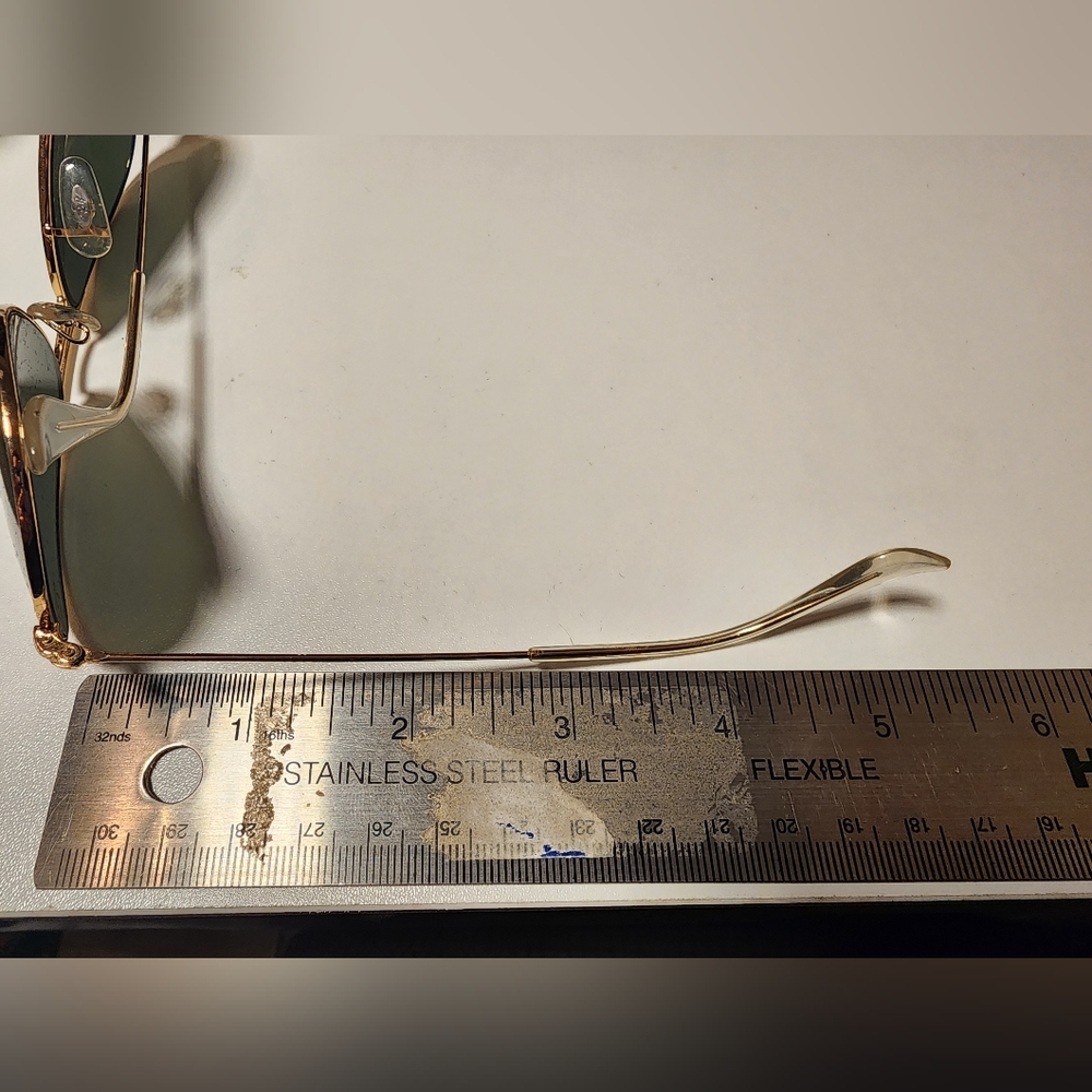 Like New Ray-Ban Gold Aviator Sunglasses - Only Used Once - Picture 5 of 7